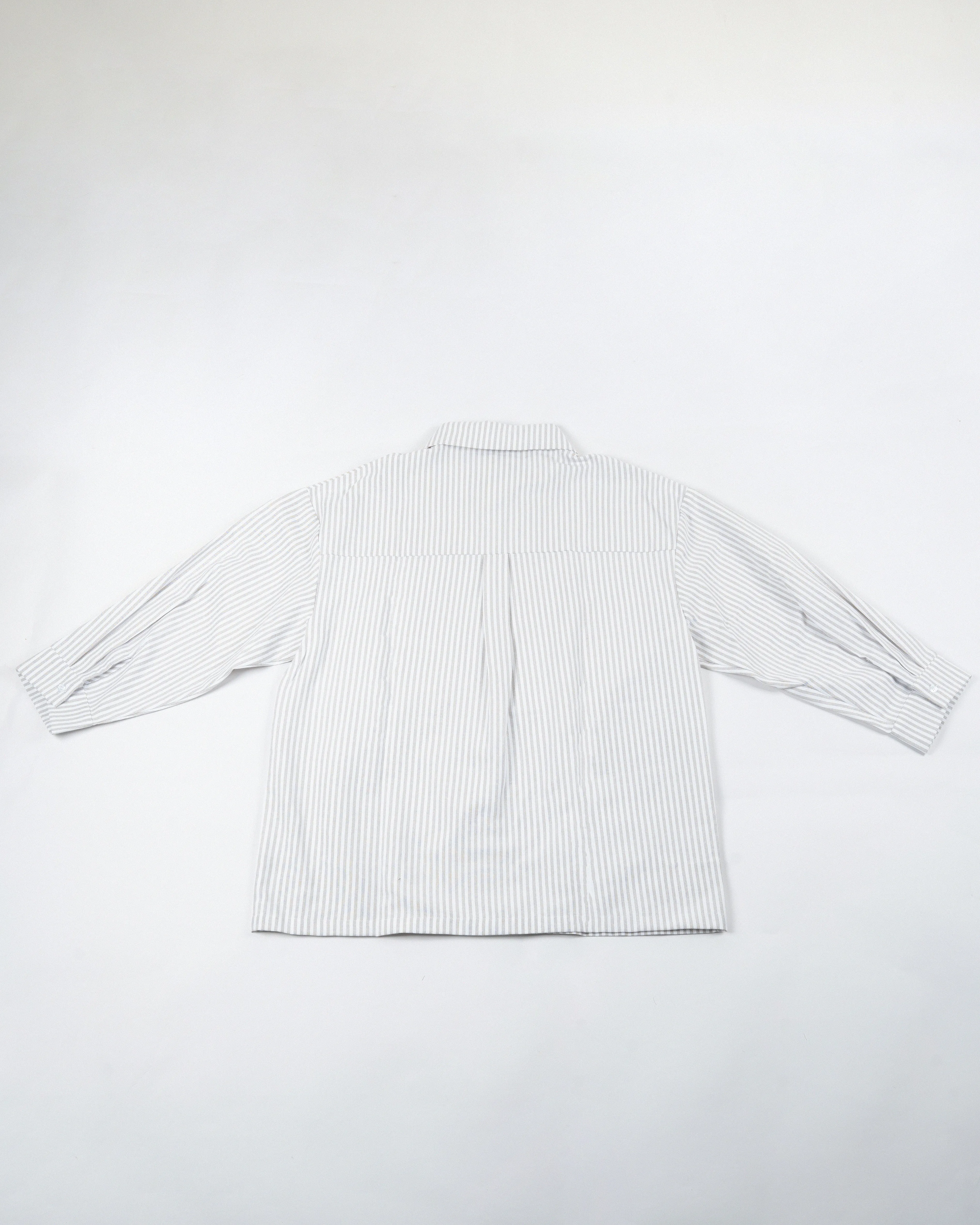 Stripes Oversize Shirt (Khaki)