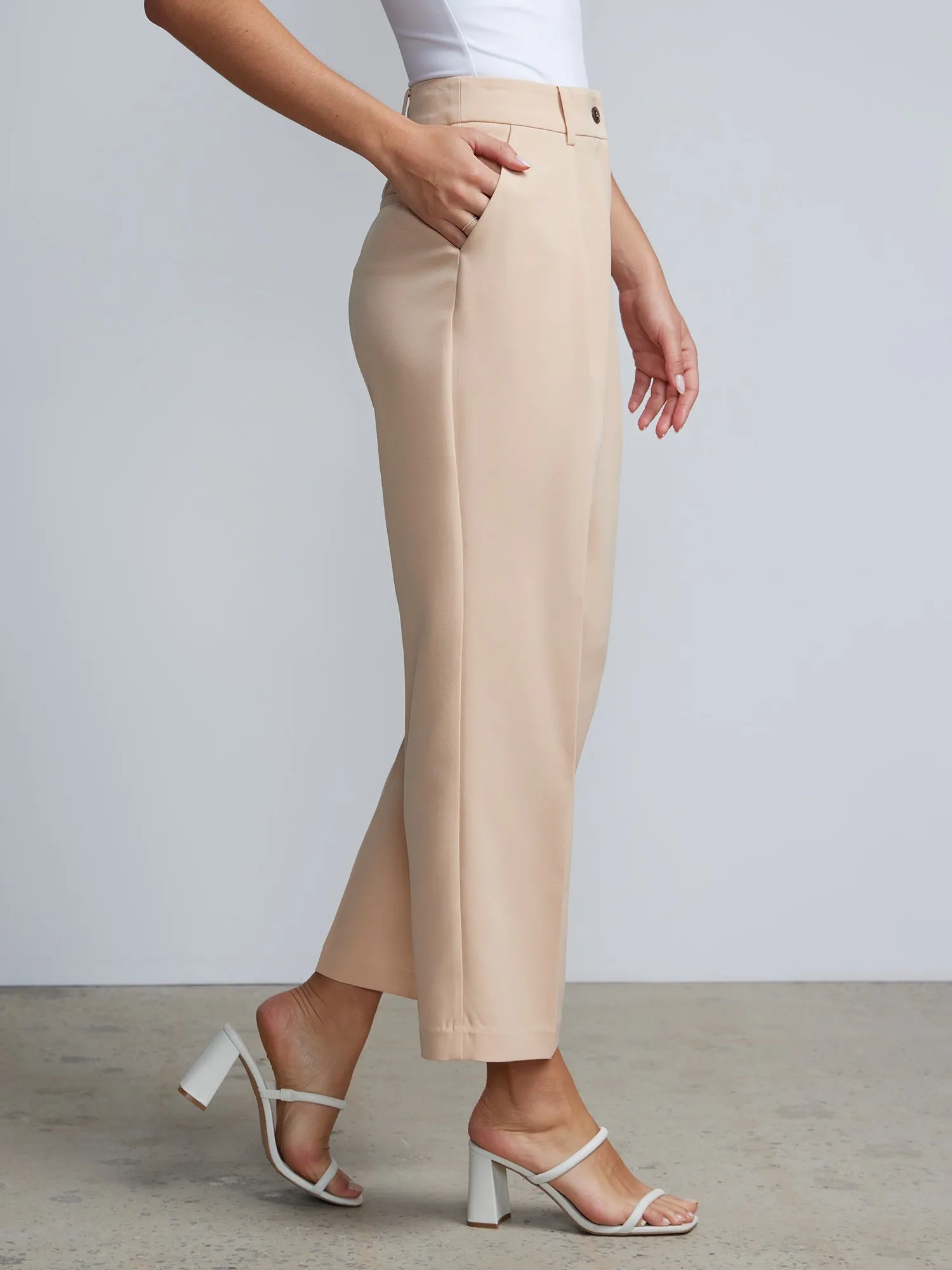 Tall High Rise Pleated Trousers
