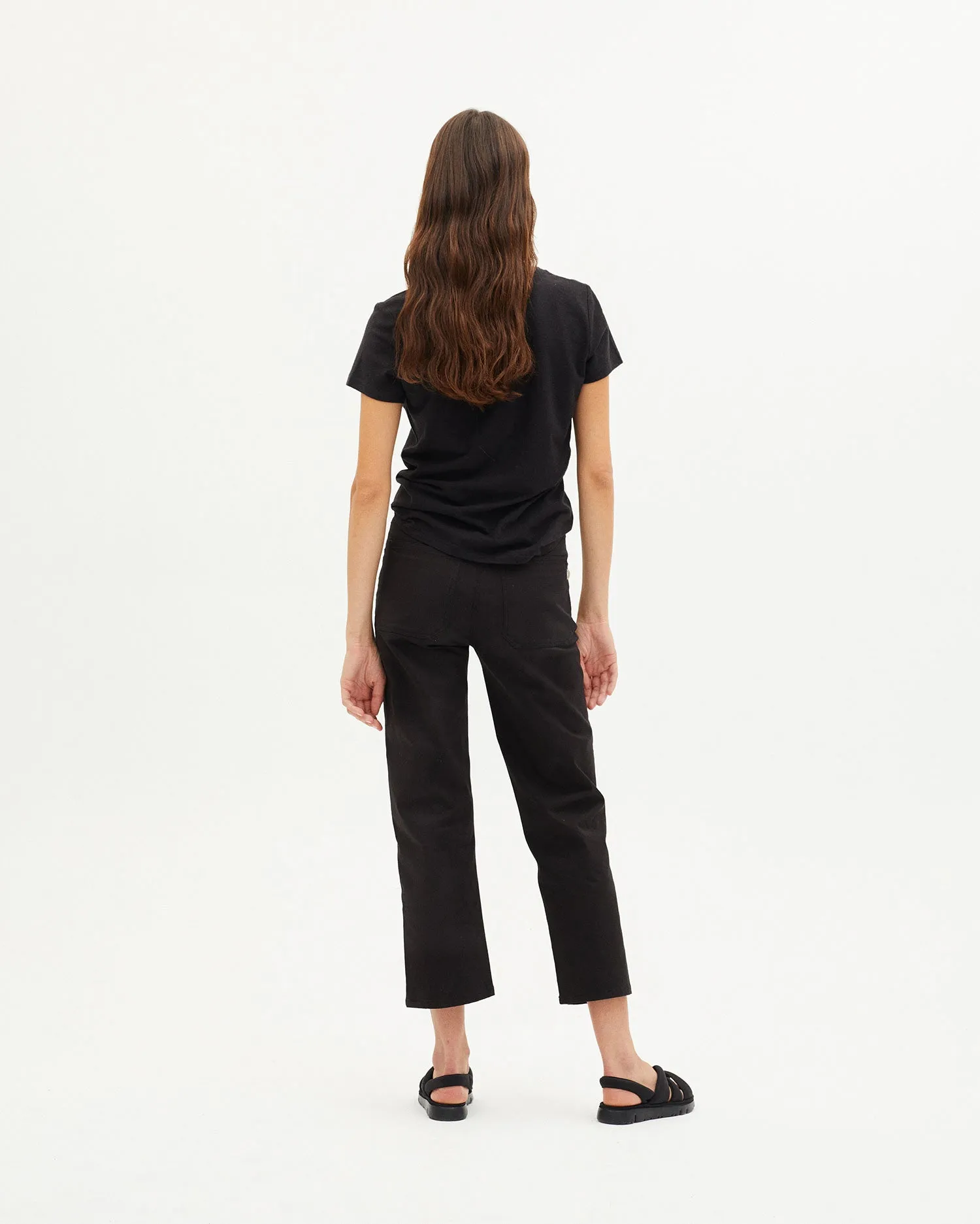 THINKING MU Regina Hemp T-shirt black women