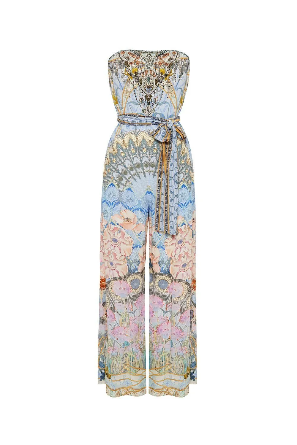TIE WAIST STRAPLESS JUMPSUIT MORRIS MUSE