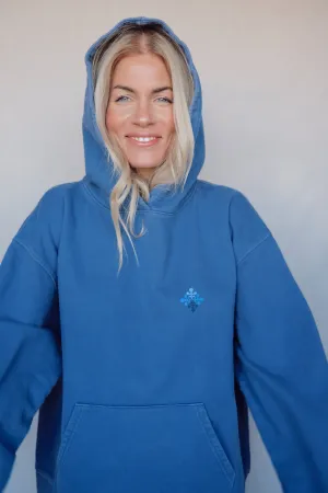 Vintage Fleece Hoodie - Snowflake