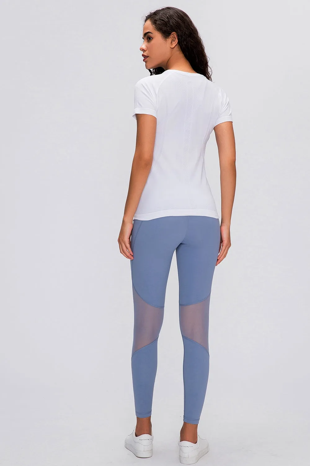 Women's Round Neck Short Sleeve Active T-Shirt