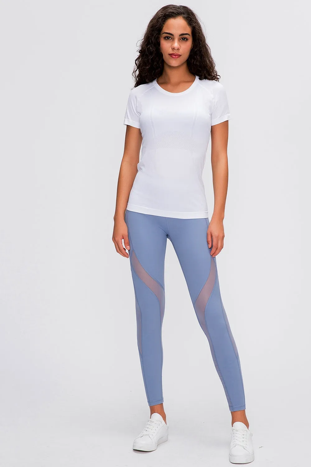 Women's Round Neck Short Sleeve Active T-Shirt