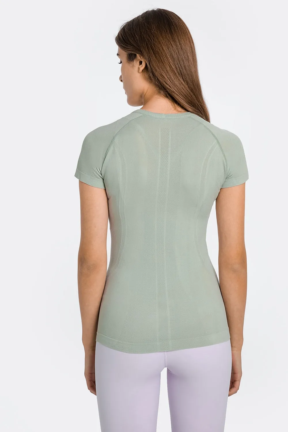 Women's Round Neck Short Sleeve Active T-Shirt
