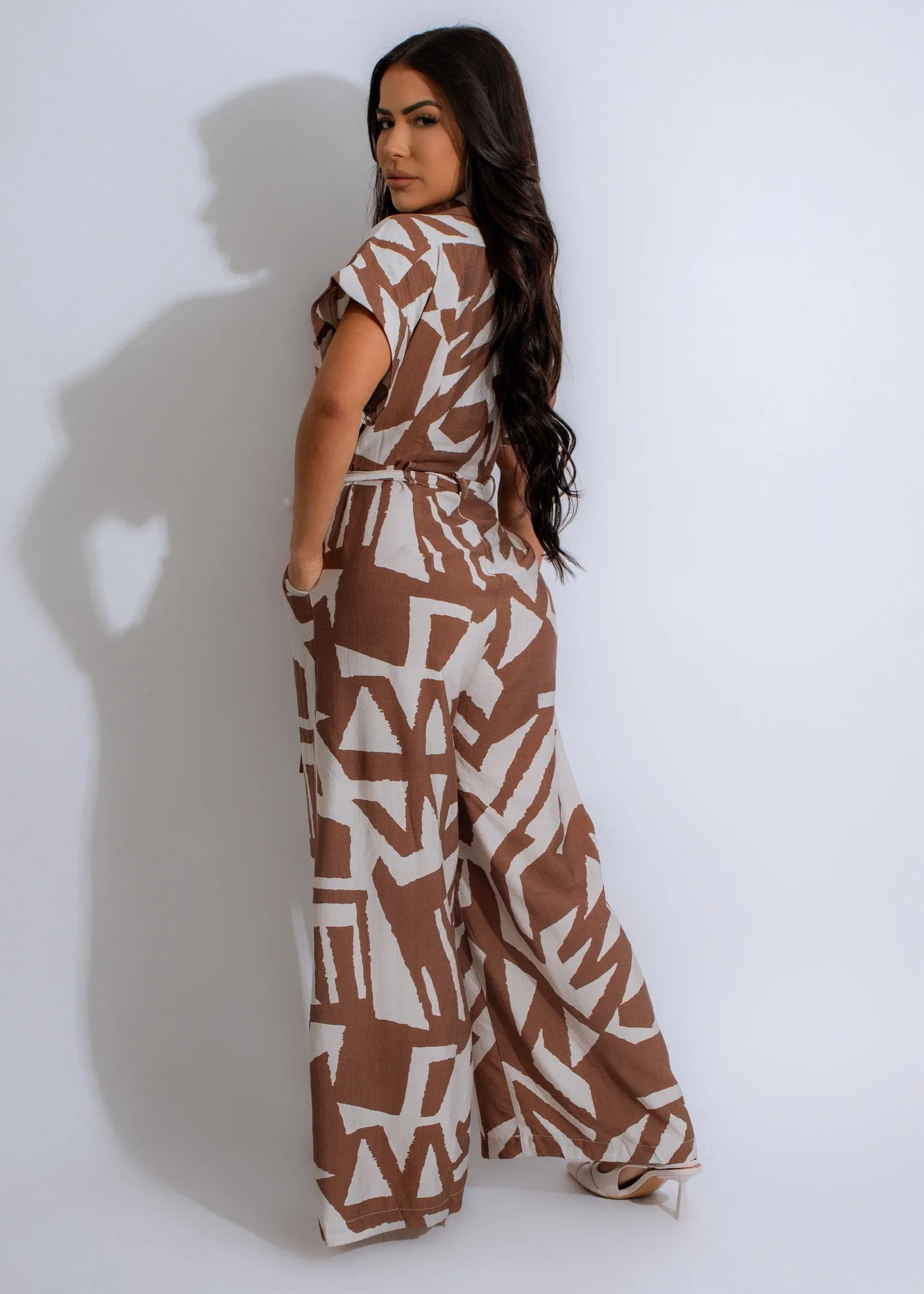 Yours To Keep Jumpsuit Brown